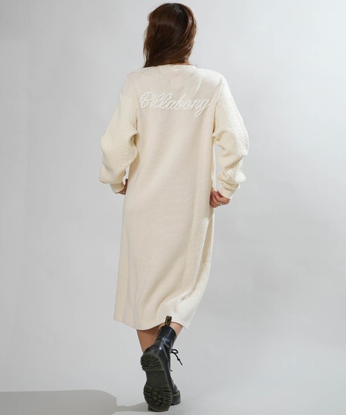 BILLABONG(ビラボン)の「BILLABONG/ビラボン ニットワンピース BG014352(ワンピース・レディース・ブラック/アイボリー・M)」の4枚目の写真