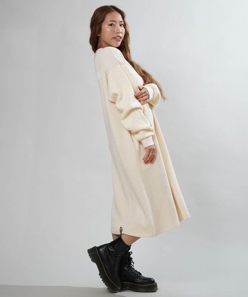 BILLABONG(ビラボン)の「BILLABONG/ビラボン ニットワンピース BG014352(ワンピース・レディース・ブラック/アイボリー・M)」の7枚目の写真