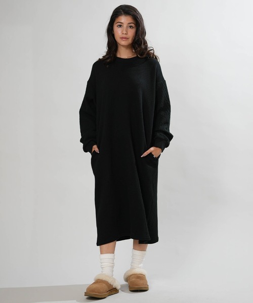 BILLABONG(ビラボン)の「BILLABONG/ビラボン ニットワンピース BG014352(ワンピース・レディース・ブラック/アイボリー・M)」の9枚目の写真