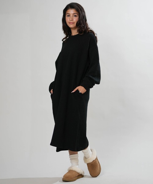 BILLABONG(ビラボン)の「BILLABONG/ビラボン ニットワンピース BG014352(ワンピース・レディース・ブラック/アイボリー・M)」の11枚目の写真