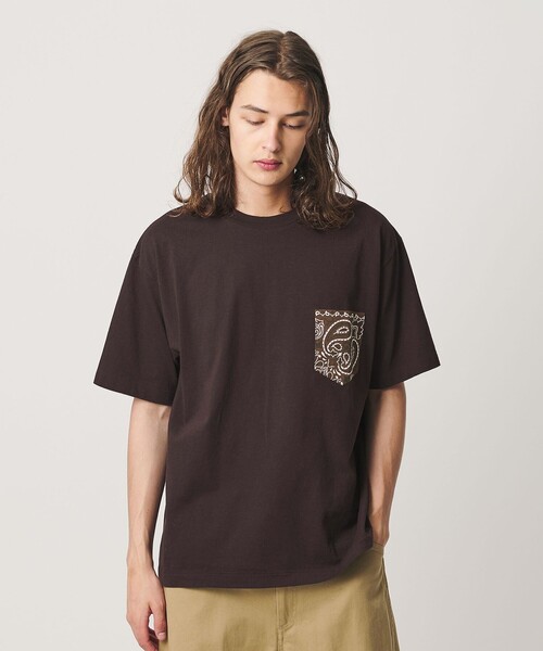 California General Store(California General Store)の「<ORIGINAL Charcoal × WALLA WALLA SPORT × California General Store>バンダナ Tシャツ(Tシャツ/カットソー・メンズ・ホワイト/ネイビー/ブラウン系・XL/L/M/S)」の1枚目の写真