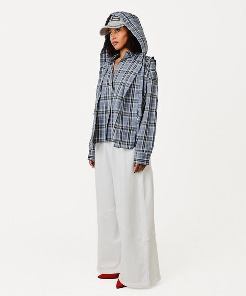 BEEDEN（ビーデン）の「MULTI BUTTON CHECK SHIRT（シャツ/ブラウス・レディース・ブラック/グレー・FREE）」の15枚目の写真