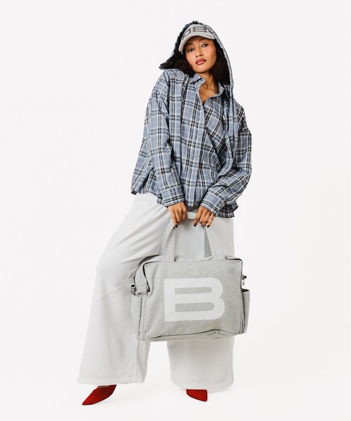 BEEDEN（ビーデン）の「MULTI BUTTON CHECK SHIRT（シャツ/ブラウス・レディース・ブラック/グレー・FREE）」の7枚目の写真