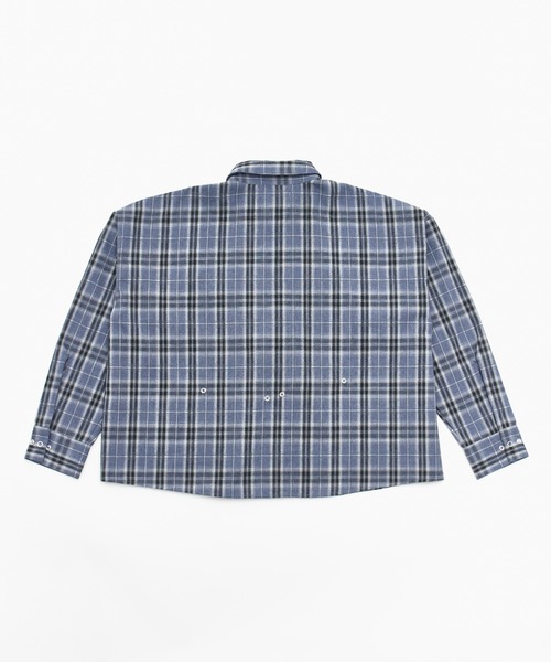 BEEDEN（ビーデン）の「MULTI BUTTON CHECK SHIRT（シャツ/ブラウス・レディース・ブラック/グレー・FREE）」の9枚目の写真