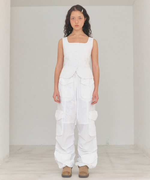 LOTSYOU(ロッツユー)の「lotsyou_Old Money Vest White(ベスト・レディース・その他・O/S)」の2枚目の写真
