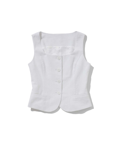 LOTSYOU(ロッツユー)の「lotsyou_Old Money Vest White(ベスト・レディース・その他・O/S)」の3枚目の写真