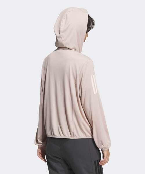adidas（アディダス）の「マストハブ UV ニット フルジップ パーカー / アディダス adidas（ブルゾン・レディース・ベージュ・XX-LARGE/LARGE/MEDIUM/SMALL/X-LARGE）」の2枚目の写真