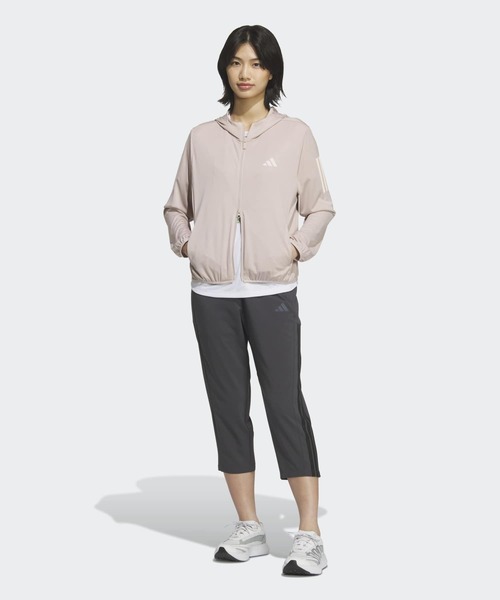 adidas（アディダス）の「マストハブ UV ニット フルジップ パーカー / アディダス adidas（ブルゾン・レディース・ベージュ・XX-LARGE/LARGE/MEDIUM/SMALL/X-LARGE）」の5枚目の写真