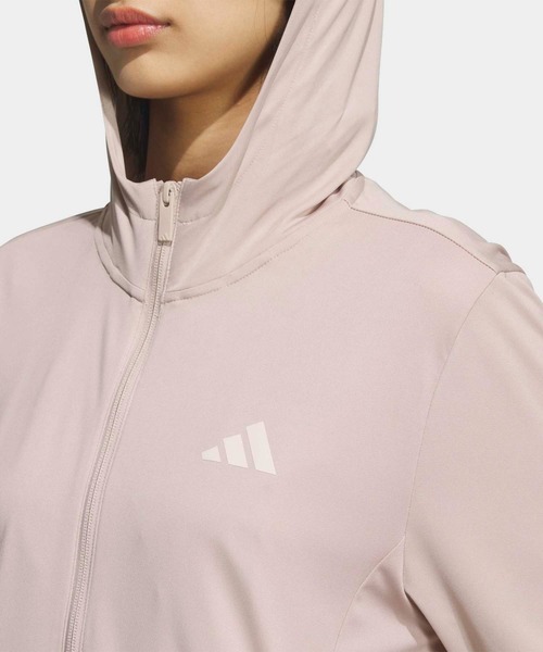 adidas（アディダス）の「マストハブ UV ニット フルジップ パーカー / アディダス adidas（ブルゾン・レディース・ベージュ・XX-LARGE/LARGE/MEDIUM/SMALL/X-LARGE）」の3枚目の写真