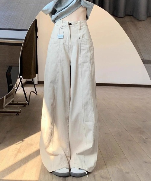 Flugge(フラッジー)の「ワイドバギーパンツ(その他パンツ・レディース・アイボリー・MEDIUM/LARGE)」の5枚目の写真
