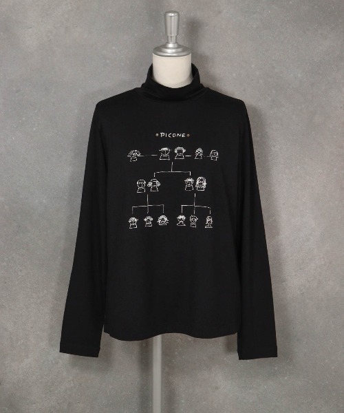 STUDIO PICONE(スタジオピッコーネ)の「FAMILY TREE 冷感プルオーバー(Tシャツ/カットソー・レディース・ライトパープル/ホワイト/ブラック・M/L/LL)」の2枚目の写真