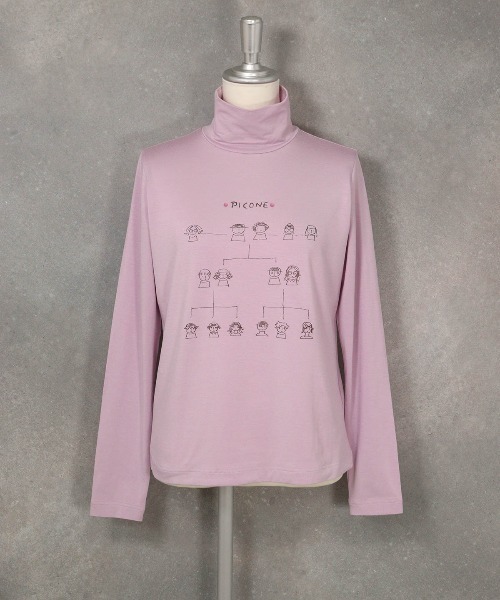 STUDIO PICONE(スタジオピッコーネ)の「FAMILY TREE 冷感プルオーバー(Tシャツ/カットソー・レディース・ライトパープル/ホワイト/ブラック・M/L/LL)」の17枚目の写真