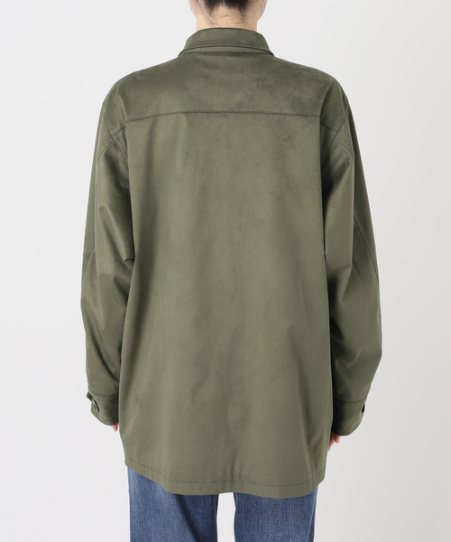Spick & Span(スピックアンドスパン)の「ARCHIVE STANCE / アーカイブスタンス fale suede military JK(ミリタリージャケット・レディース・カーキ・FREE)」の13枚目の写真