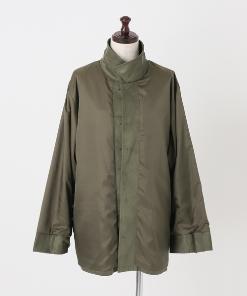 Spick & Span(スピックアンドスパン)の「ARCHIVE STANCE / アーカイブスタンス fale suede military JK(ミリタリージャケット・レディース・カーキ・FREE)」の21枚目の写真