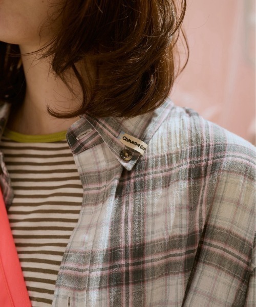 common gull products.(コモンガルプロダクツ)の「光の衣替えシャツ(シャツ/ブラウス・レディース・グレー系/ベージュ系/イエロー系・SMALL/MEDIUM/LARGE)」の13枚目の写真