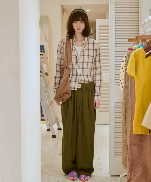 common gull products.(コモンガルプロダクツ)の「光の衣替えシャツ(シャツ/ブラウス・レディース・グレー系/ベージュ系/イエロー系・SMALL/MEDIUM/LARGE)」の16枚目の写真