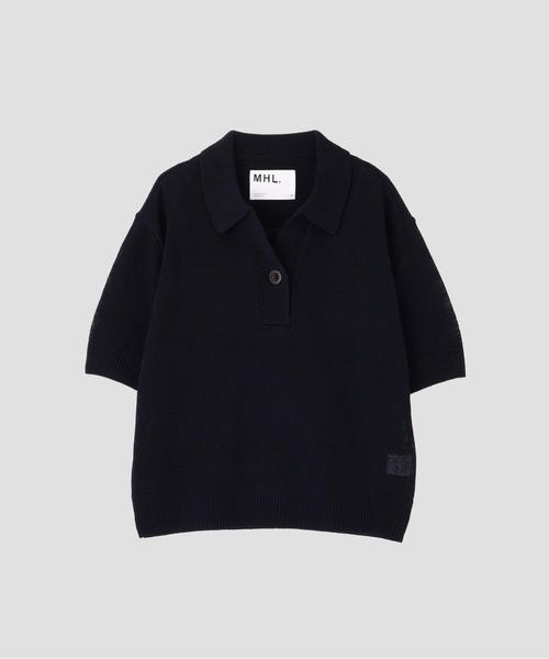 MHL.(エムエイチエル)の「COATED COTTON(ニット/セーター・レディース・グリーン/ネイビー・2)」の10枚目の写真