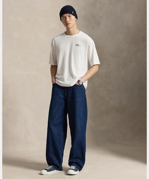 POLO RALPH LAUREN(ポロ ラルフ ローレン)の「リラックス フィット ロゴ ジャージー Tシャツ(Tシャツ/カットソー・メンズ・ホワイト・L/S/XL/XS)」の2枚目の写真