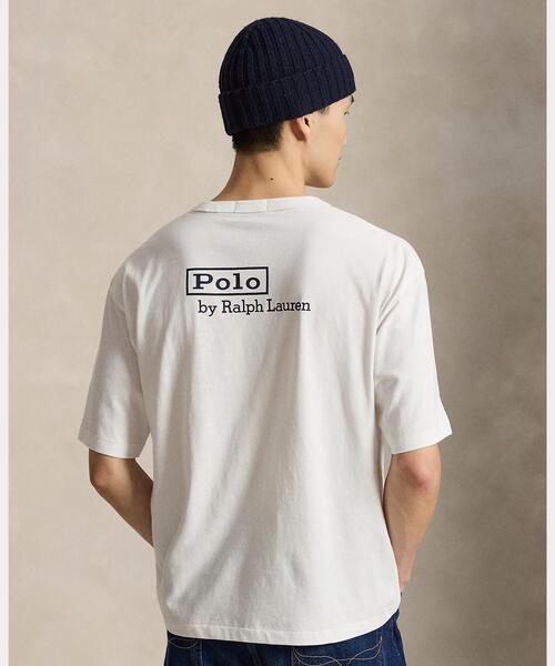 POLO RALPH LAUREN(ポロ ラルフ ローレン)の「リラックス フィット ロゴ ジャージー Tシャツ(Tシャツ/カットソー・メンズ・ホワイト・L/S/XL/XS)」の3枚目の写真