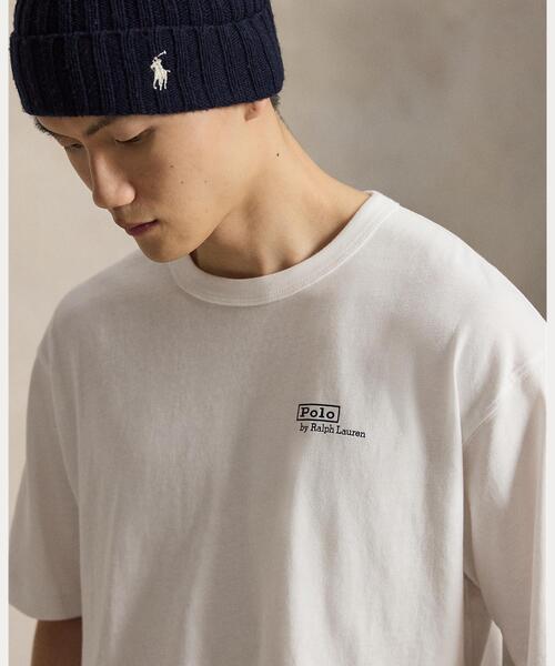 POLO RALPH LAUREN(ポロ ラルフ ローレン)の「リラックス フィット ロゴ ジャージー Tシャツ(Tシャツ/カットソー・メンズ・ホワイト・L/S/XL/XS)」の4枚目の写真