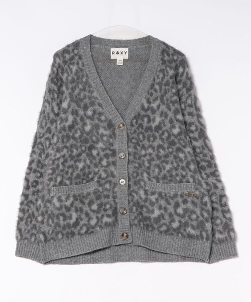 ROXY（ロキシー）の「ROXY SHAG HEART Vネックシャギーカーディガン 【2026年秋冬モデル】（カーディガン/ボレロ・レディース・ベージュ/ナチュラル/レオパード・SMALL/MEDIUM/LARGE）」の3枚目の写真