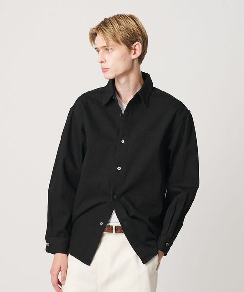 BEAUTY&YOUTH UNITED ARROWS（ビューティーアンドユースユナイテッドアローズ）の「ライト ハイツイスト デニム オーバー シャツ（シャツ/ブラウス・メンズ・ネイビー/ブラック・XL/M/L/S）」の11枚目の写真