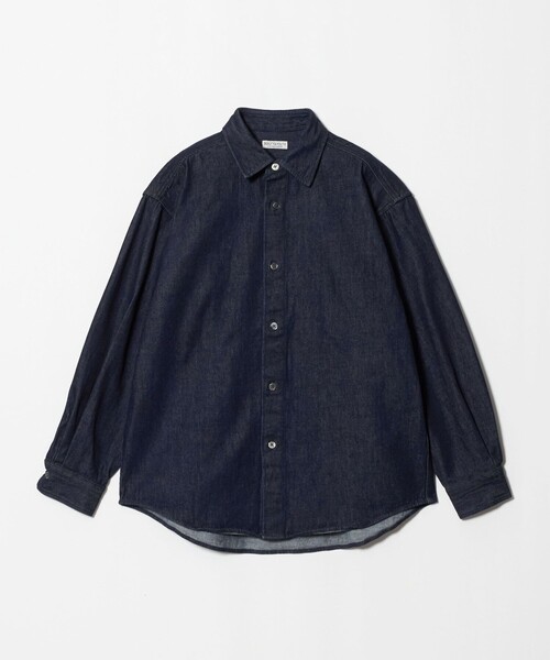 BEAUTY&YOUTH UNITED ARROWS（ビューティーアンドユースユナイテッドアローズ）の「ライト ハイツイスト デニム オーバー シャツ（シャツ/ブラウス・メンズ・ネイビー/ブラック・XL/M/L/S）」の6枚目の写真