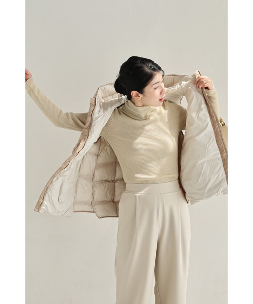 cawaii(カワイイ)の「体型拾わないダウンベスト(ダウンベスト・レディース・ベージュ・L~XL/S~M)」の19枚目の写真