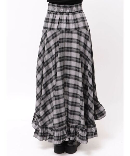 EVRIS(エヴリス)の「ランダムチェックアシンメトリースカート(スカート・レディース・グレー/ホワイト・SMALL/MEDIUM)」の13枚目の写真