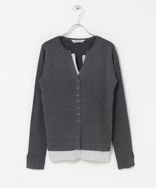 URBAN RESEARCH ROSSO WOMEN(アーバンリサーチ ロッソ)の「Torrazzo Donna LAYERED V-NECK TOP(ニット/セーター・レディース・ブラック/グレー・FREE)」の12枚目の写真
