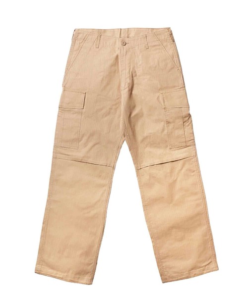 HOUSTON（ヒューストン）の「HOUSTON リップストップBDUパンツ（カーゴパンツ・メンズ・ブラック/オリーブドラブ/カーキ・LARGE/X-LARGE/MEDIUM）」の2枚目の写真