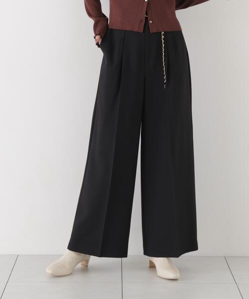 PROPORTION BODY DRESSING(プロポーションボディドレッシング)の「チェーンベルト付きワイドパンツ / 1216230001(その他パンツ・レディース・ブラウン/ブラック・SMALL/MEDIUM/P/S)」の3枚目の写真