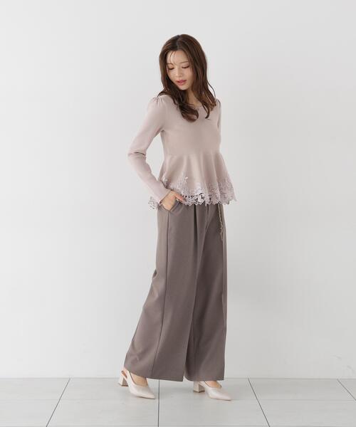 PROPORTION BODY DRESSING(プロポーションボディドレッシング)の「チェーンベルト付きワイドパンツ / 1216230001(その他パンツ・レディース・ブラウン/ブラック・SMALL/MEDIUM/P/S)」の19枚目の写真