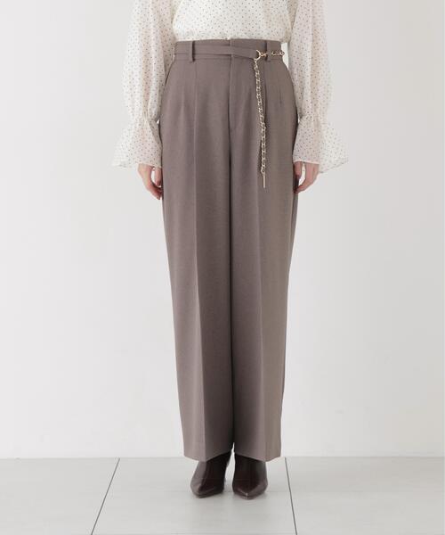 PROPORTION BODY DRESSING(プロポーションボディドレッシング)の「チェーンベルト付きワイドパンツ / 1216230001(その他パンツ・レディース・ブラウン/ブラック・SMALL/MEDIUM/P/S)」の22枚目の写真