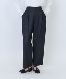 クラシカルツイードテーパードパンツ