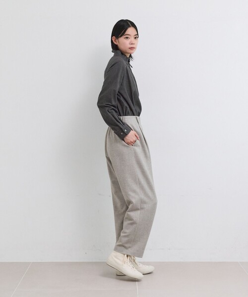 LOISIR(ロワズィール)の「クラシカルツイードテーパードパンツ(その他パンツ・レディース・チャコールグレー/ベージュ・40/38/36)」の7枚目の写真