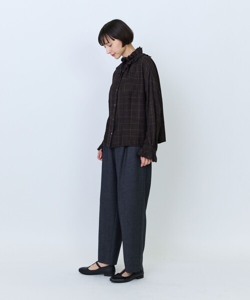 LOISIR(ロワズィール)の「クラシカルツイードテーパードパンツ(その他パンツ・レディース・チャコールグレー/ベージュ・40/38/36)」の10枚目の写真