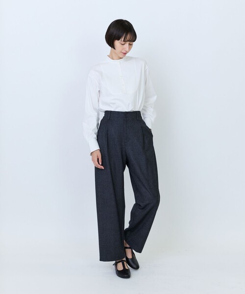 LOISIR(ロワズィール)の「クラシカルツイードテーパードパンツ(その他パンツ・レディース・チャコールグレー/ベージュ・40/38/36)」の11枚目の写真