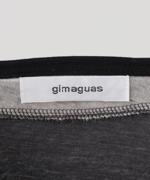 Gimaguas(ギマガス)の「gimaguas/ギマガス トリプルTEE(Tシャツ/カットソー・レディース・チャコールグレー/ライトグレー・FREE)」の7枚目の写真