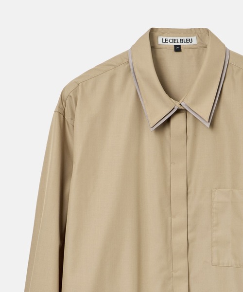 LE CIEL BLEU(ルシェルブルー)の「ダブルカラー&カフシャツ / Double Collar & Cuff Shirt(シャツ/ブラウス・レディース・ベージュ/ライトピンク/オフホワイト/ブラック・36)」の17枚目の写真