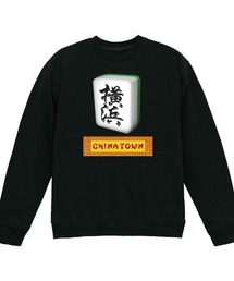 NIPOP(ニポップ) トレーナー メンズ スウェット 麻雀稗 イラスト ロゴ プリント スウェットシャツ スエット プルオーバー トップス インバウンド お土産 レディース ユニセックス