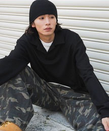 WEGO/【26年秋冬新作】フェイクレイヤードニットポロ(LS)