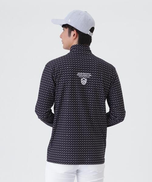 PEARLY GATES(パーリーゲイツ)の「【PEARLY GATES】トゥルーボーテトリコットストレッチ長袖ハイネックカットソー <マイクロとびうさPG柄> (MENS)(Tシャツ/カットソー・メンズ・ダークインディゴブルー・X-LARGE/MEDIUM/LARGE)」の7枚目の写真