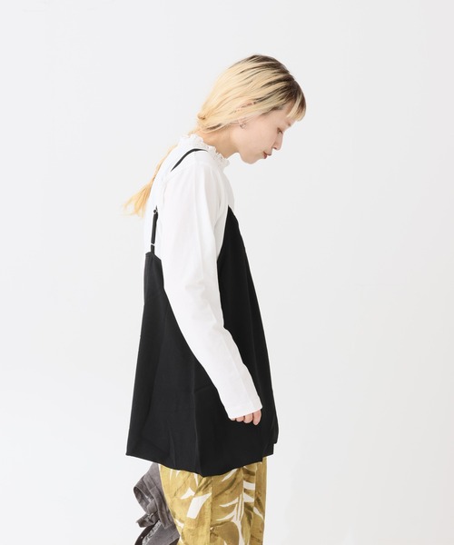 HEART MARKET(ハートマーケット)の「襟シャーリングレース長袖インナー(Tシャツ/カットソー・レディース・ホワイト/オートミール/ブラック/チャコール・LARGE/MEDIUM)」の13枚目の写真