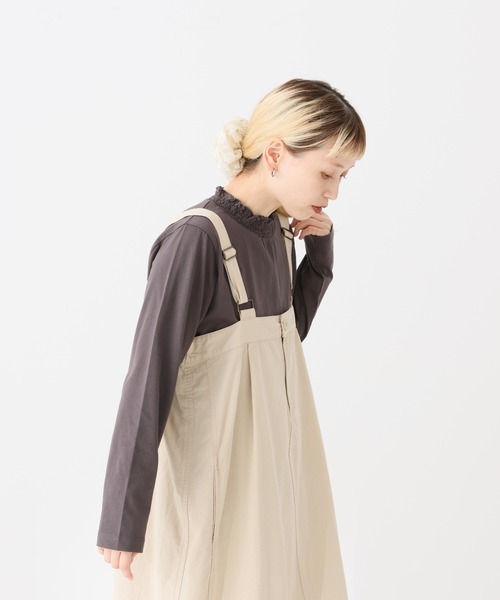 HEART MARKET(ハートマーケット)の「襟シャーリングレース長袖インナー(Tシャツ/カットソー・レディース・ホワイト/オートミール/ブラック/チャコール・LARGE/MEDIUM)」の18枚目の写真