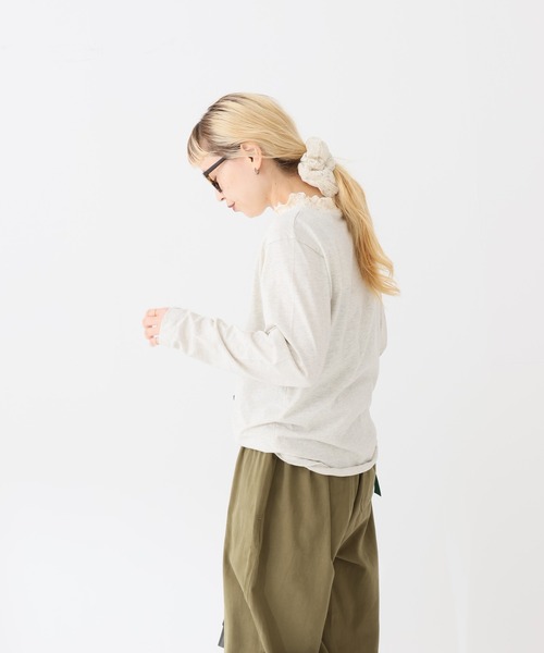 HEART MARKET(ハートマーケット)の「襟シャーリングレース長袖インナー(Tシャツ/カットソー・レディース・ホワイト/オートミール/ブラック/チャコール・LARGE/MEDIUM)」の21枚目の写真