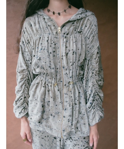 Ruh Dhan(ルーダン)の「Botanical Dye Gather Blouson(その他アウター・レディース・ブラウン/グレー/アイボリー・FREE)」の9枚目の写真