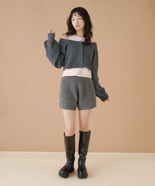 Kastane（カスタネ）の「【9.19(土)0:00発売】カーブソールロングブーツ（ブーツ・レディース・ダークブラウン/ブラック・38/37/36）」の6枚目の写真
