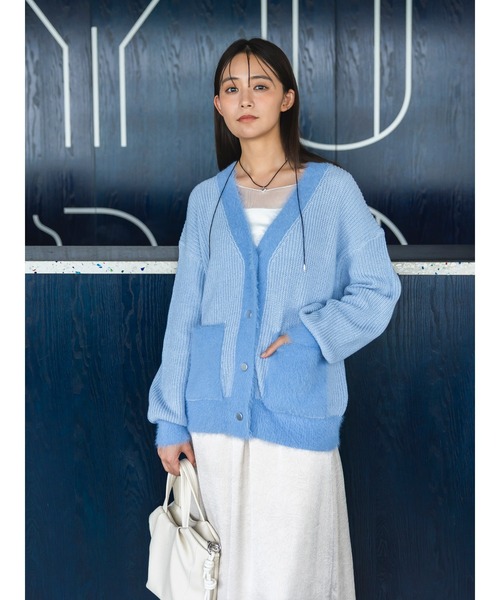 Te chichi(テチチ)の「畦フェザーミックスニットカーディガン《2026 AUTUMN LOOK item》(カーディガン/ボレロ・レディース・オフホワイト/サックスブルー/グレー・F)」の22枚目の写真