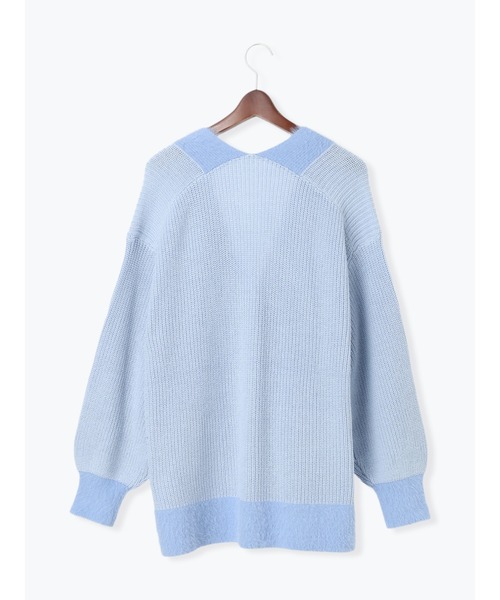 Te chichi(テチチ)の「畦フェザーミックスニットカーディガン《2026 AUTUMN LOOK item》(カーディガン/ボレロ・レディース・オフホワイト/サックスブルー/グレー・F)」の8枚目の写真